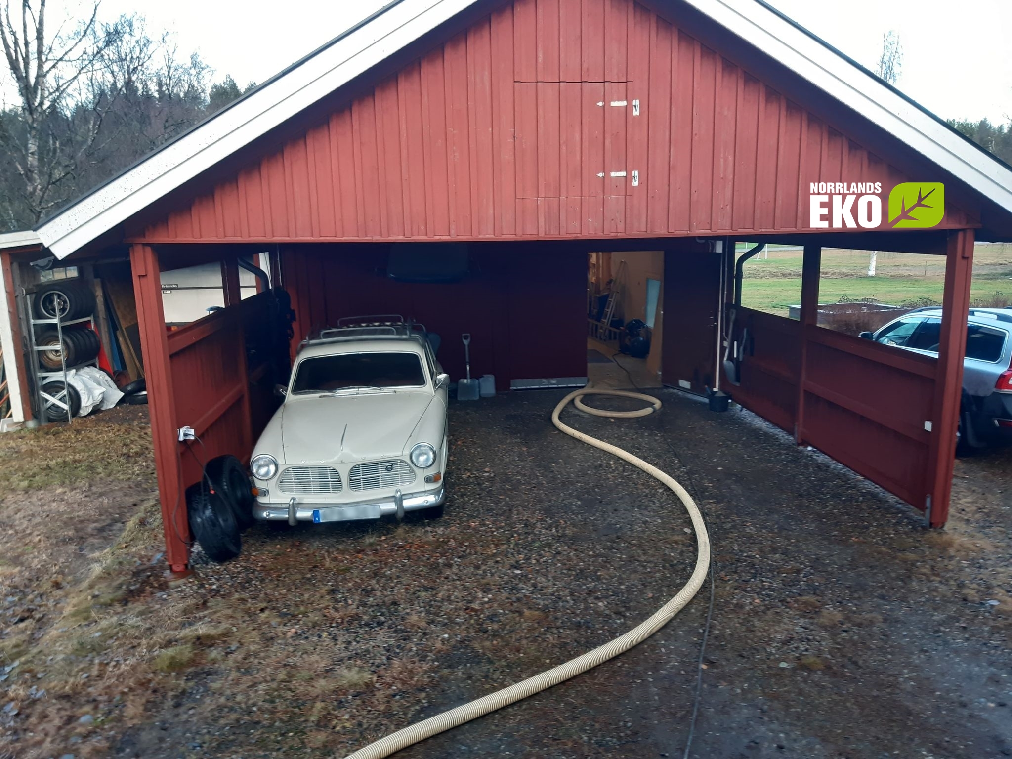 isolering garage tak