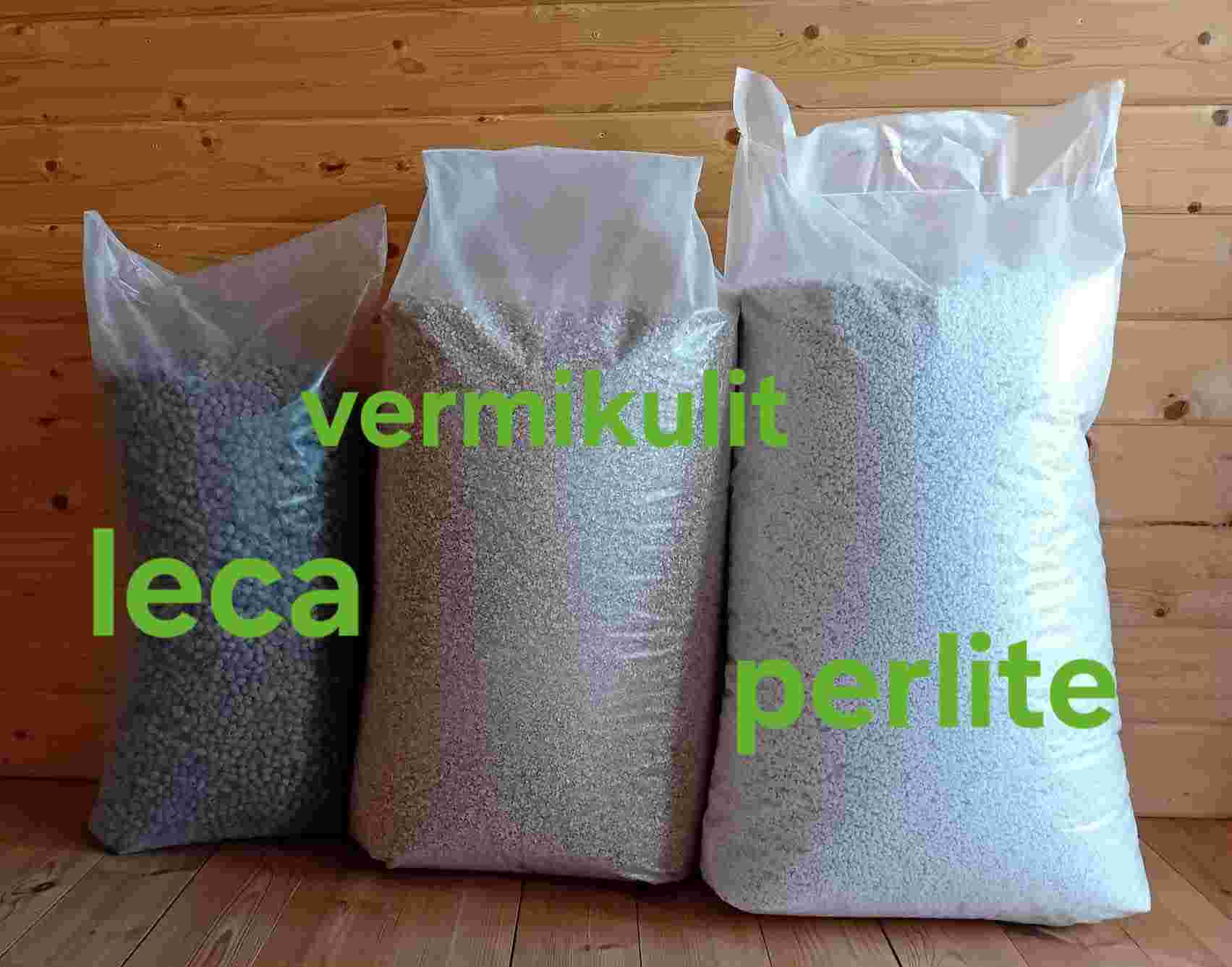 leca vermiculit perlite
